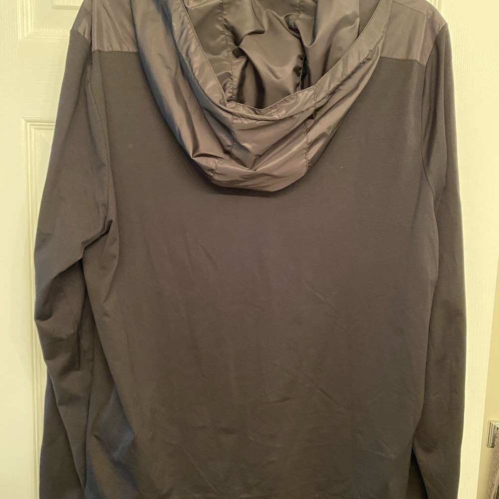 SOLD Thin Prada Hoodie With Nylon Hood and Pocket - Picture 2 of 7